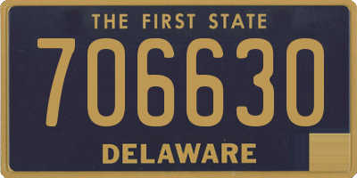 DE license plate 706630