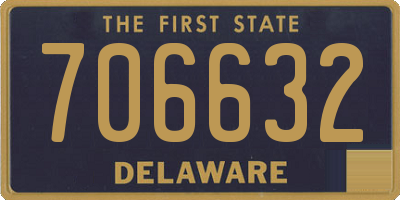 DE license plate 706632