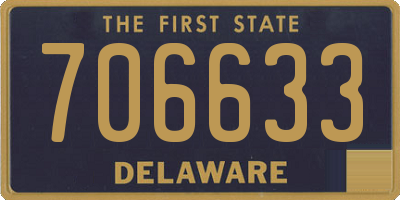 DE license plate 706633