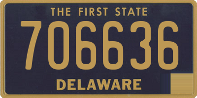 DE license plate 706636