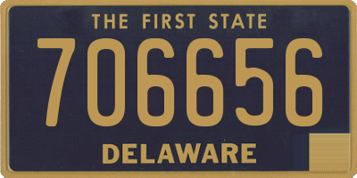 DE license plate 706656