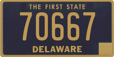 DE license plate 70667