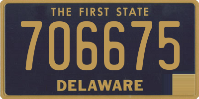 DE license plate 706675