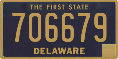 DE license plate 706679