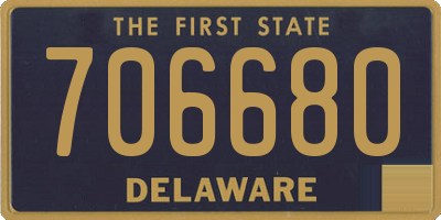 DE license plate 706680