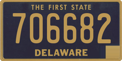 DE license plate 706682