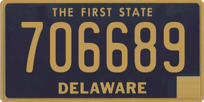 DE license plate 706689