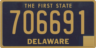 DE license plate 706691