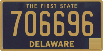 DE license plate 706696