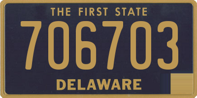 DE license plate 706703