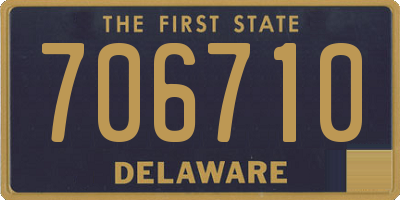 DE license plate 706710