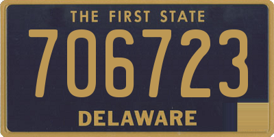 DE license plate 706723