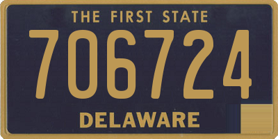 DE license plate 706724