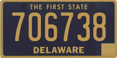 DE license plate 706738
