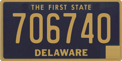 DE license plate 706740