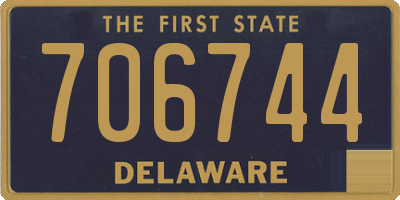 DE license plate 706744