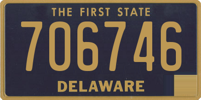 DE license plate 706746