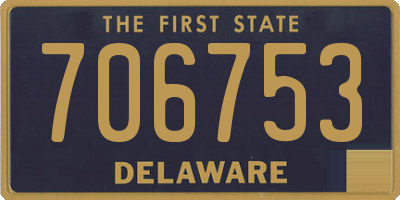 DE license plate 706753