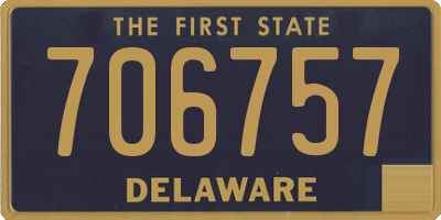 DE license plate 706757