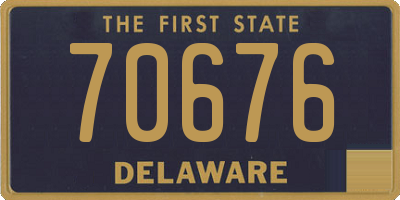 DE license plate 70676