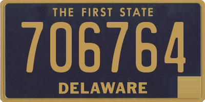 DE license plate 706764