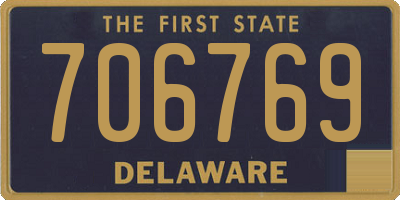 DE license plate 706769
