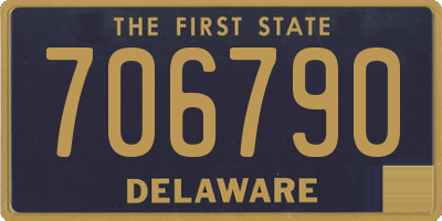 DE license plate 706790