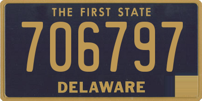 DE license plate 706797