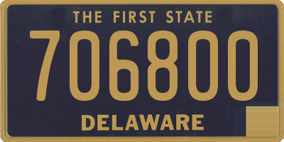 DE license plate 706800
