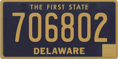 DE license plate 706802