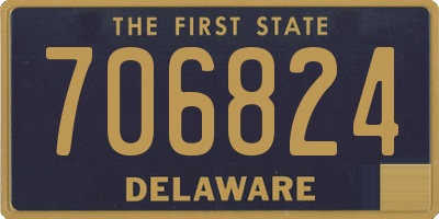 DE license plate 706824