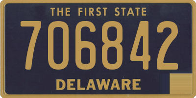 DE license plate 706842