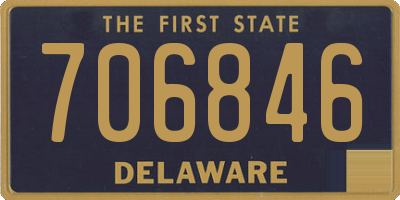 DE license plate 706846