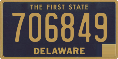 DE license plate 706849