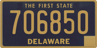 DE license plate 706850