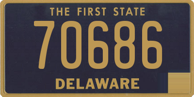 DE license plate 70686