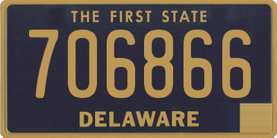 DE license plate 706866