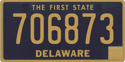 DE license plate 706873