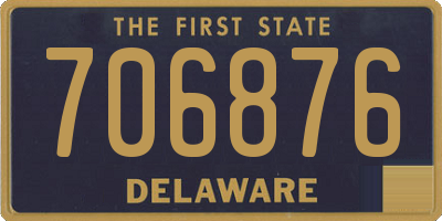 DE license plate 706876