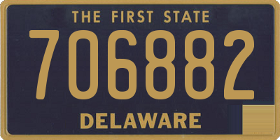 DE license plate 706882