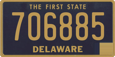 DE license plate 706885