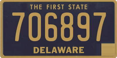 DE license plate 706897
