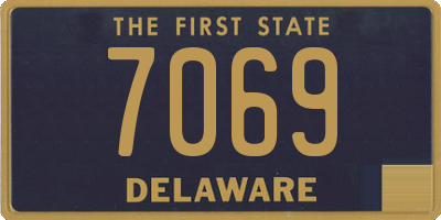 DE license plate 7069