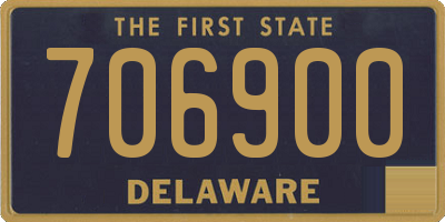 DE license plate 706900