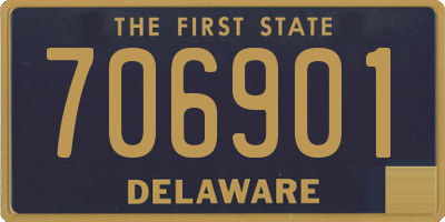 DE license plate 706901