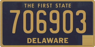 DE license plate 706903
