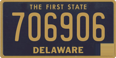 DE license plate 706906
