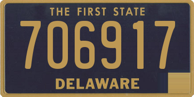 DE license plate 706917