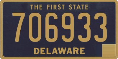DE license plate 706933