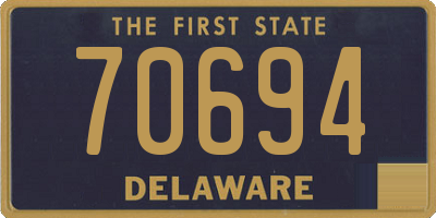 DE license plate 70694